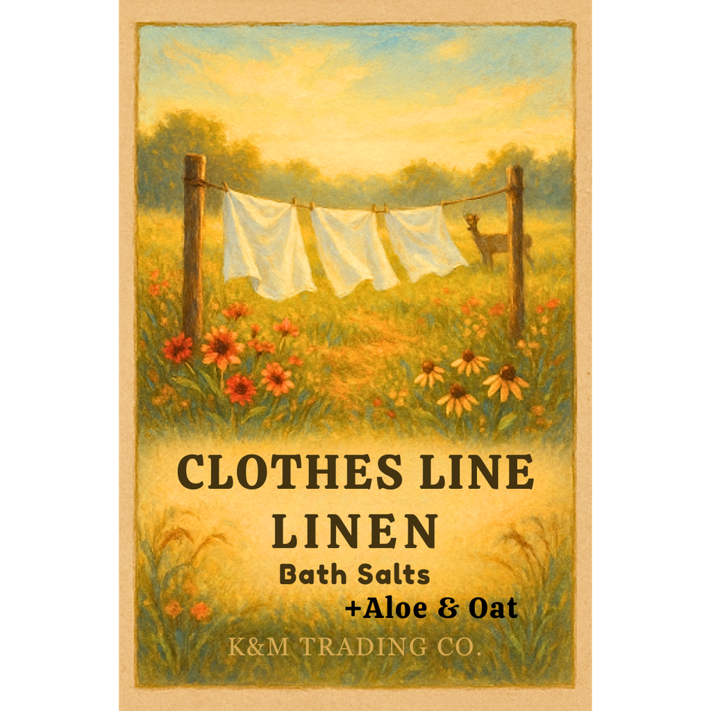 Clothes Line Linen Bath Salts + Aloe & Oat