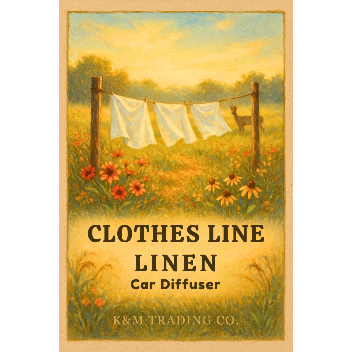 Clothes Line Linen Car Diffuser