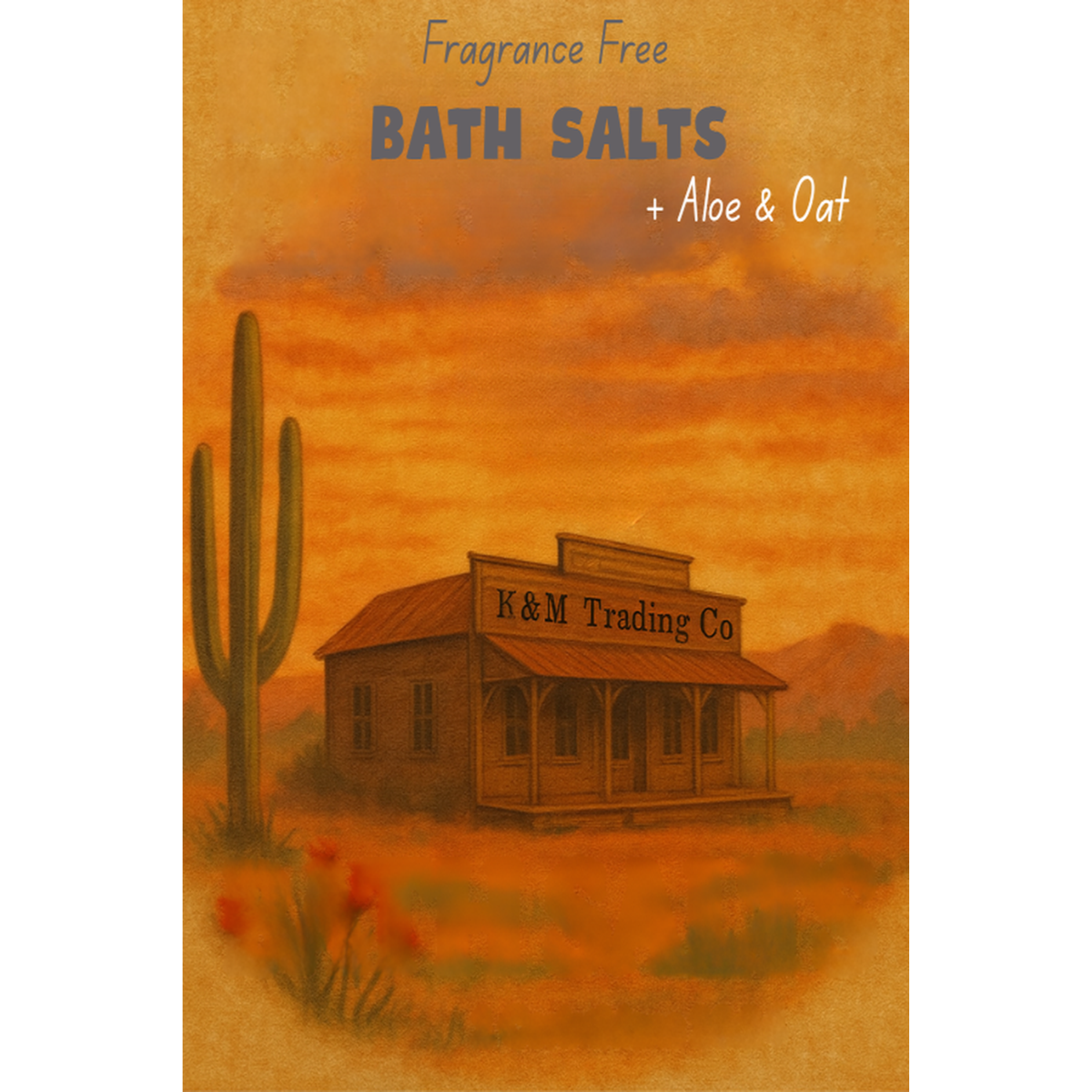 Fragrance Free Bath Salts + Aloe & Oat